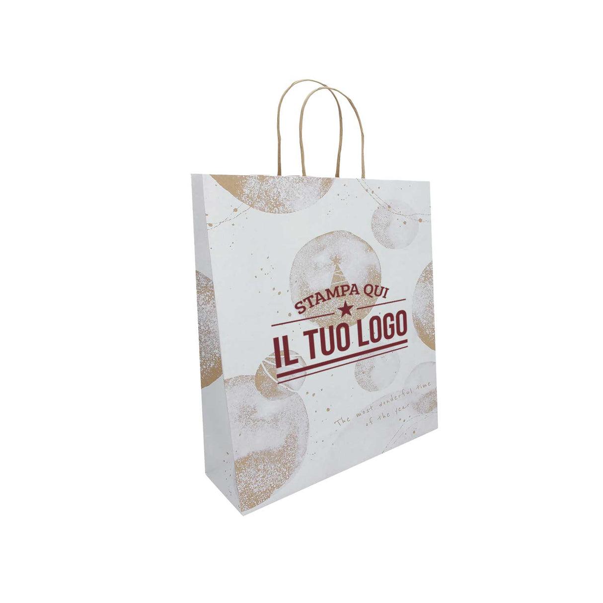 Shopper White Snow Personalizzate Stampa Serigrafica