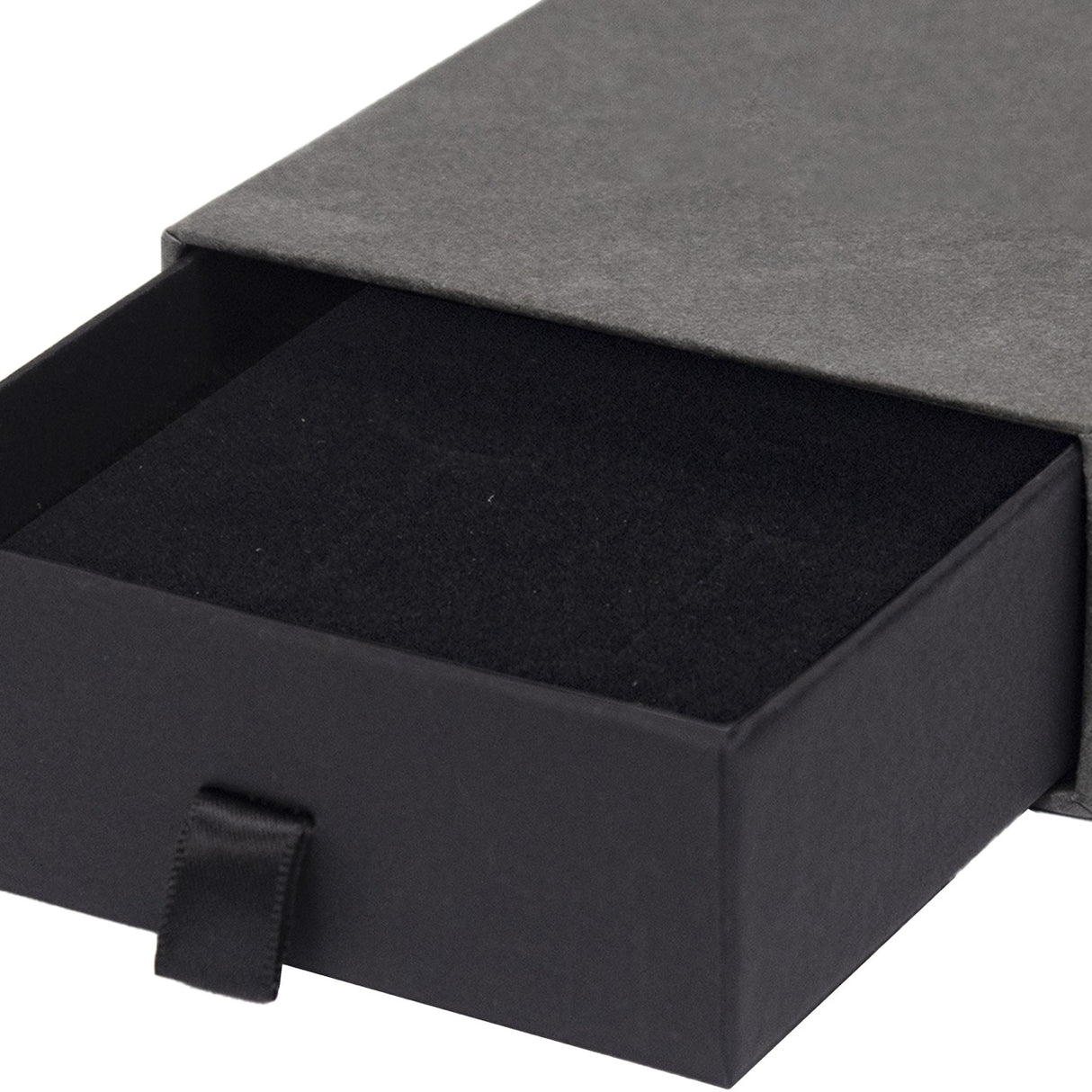 Astuccio Gioielleria Apertura Frontale Grigio e Nero