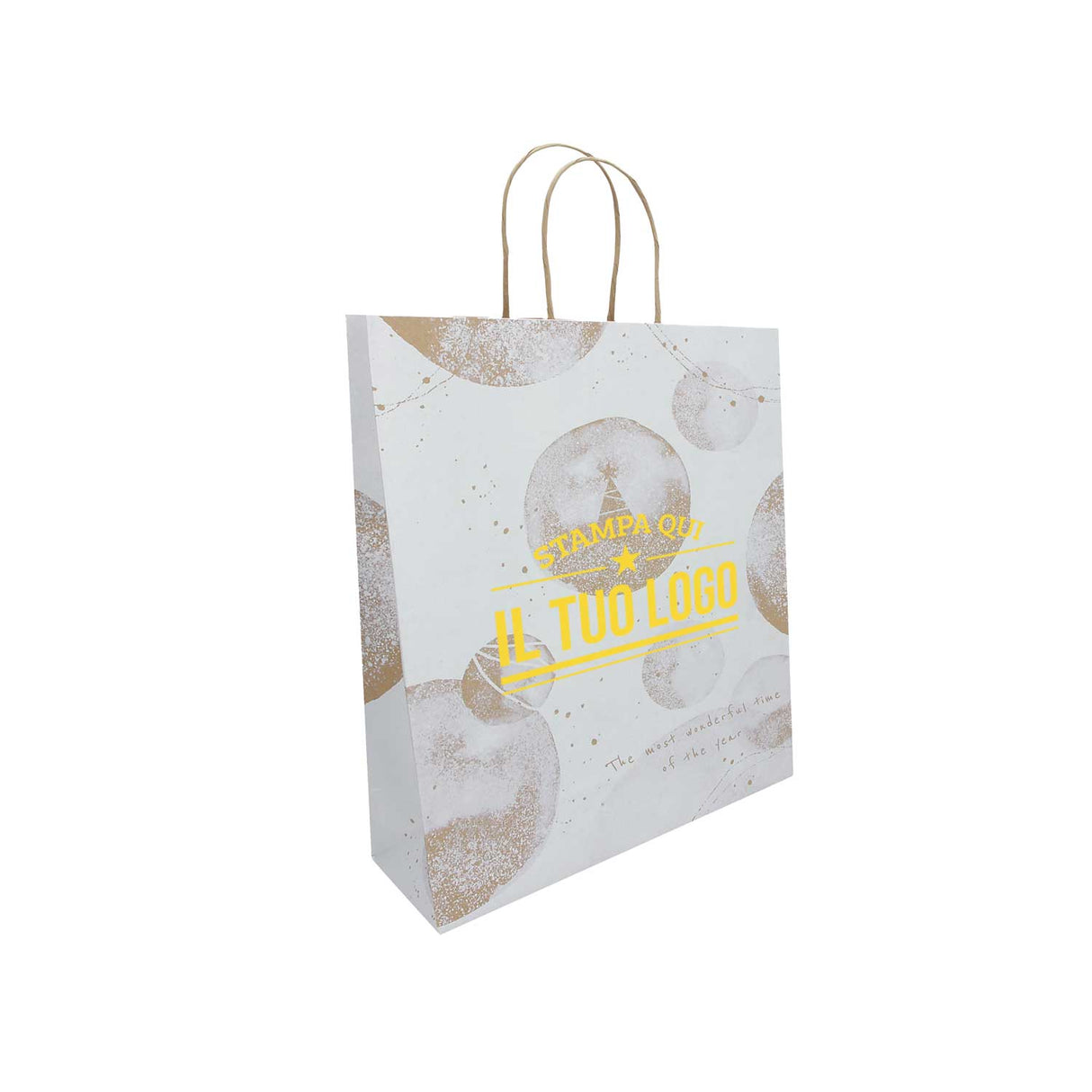 Shopper White Snow Personalizzate Stampa Serigrafica