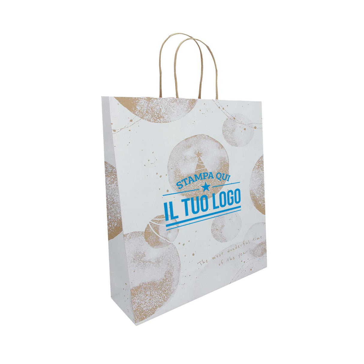 Shopper White Snow Personalizzate Stampa Serigrafica