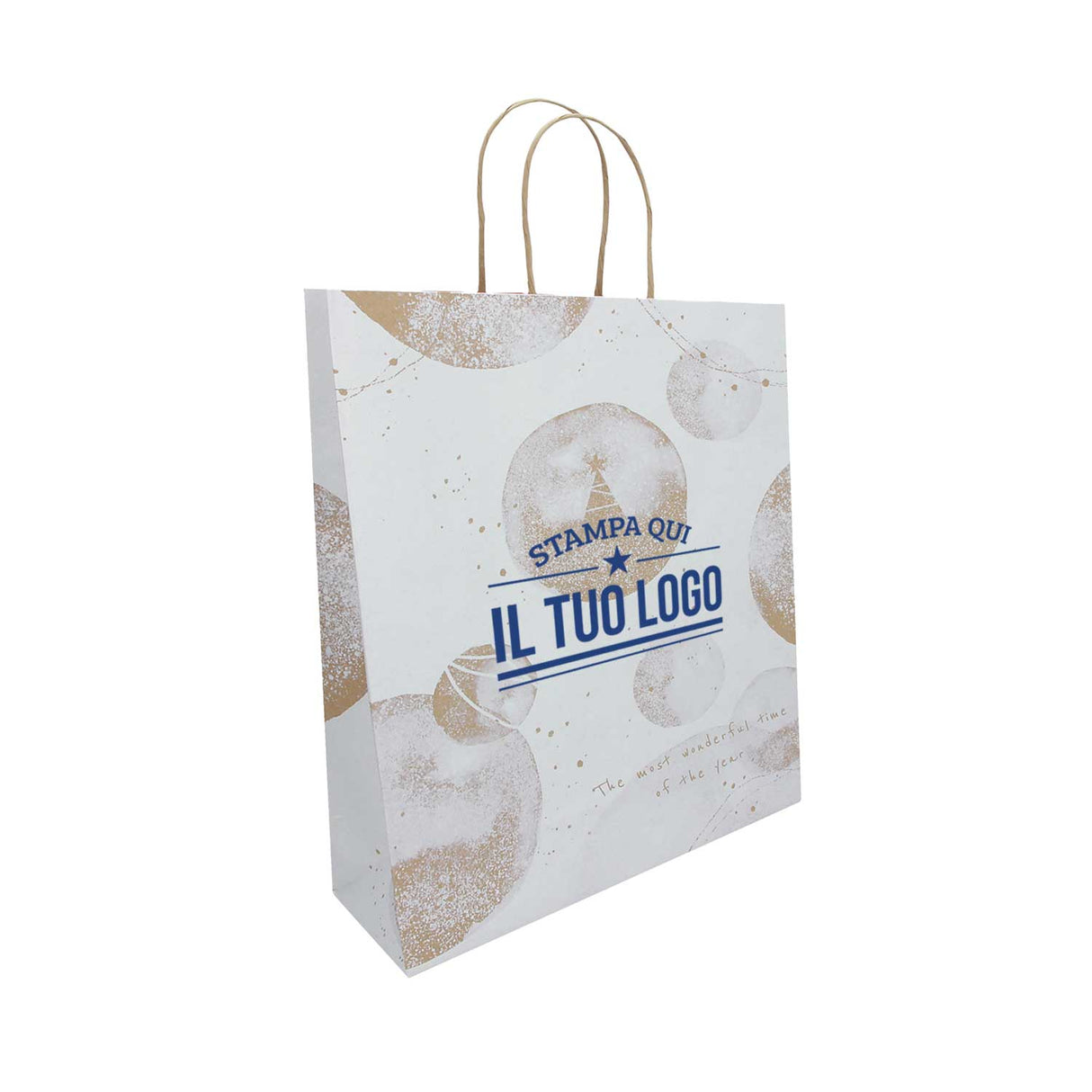 Shopper White Snow Personalizzate Stampa Serigrafica
