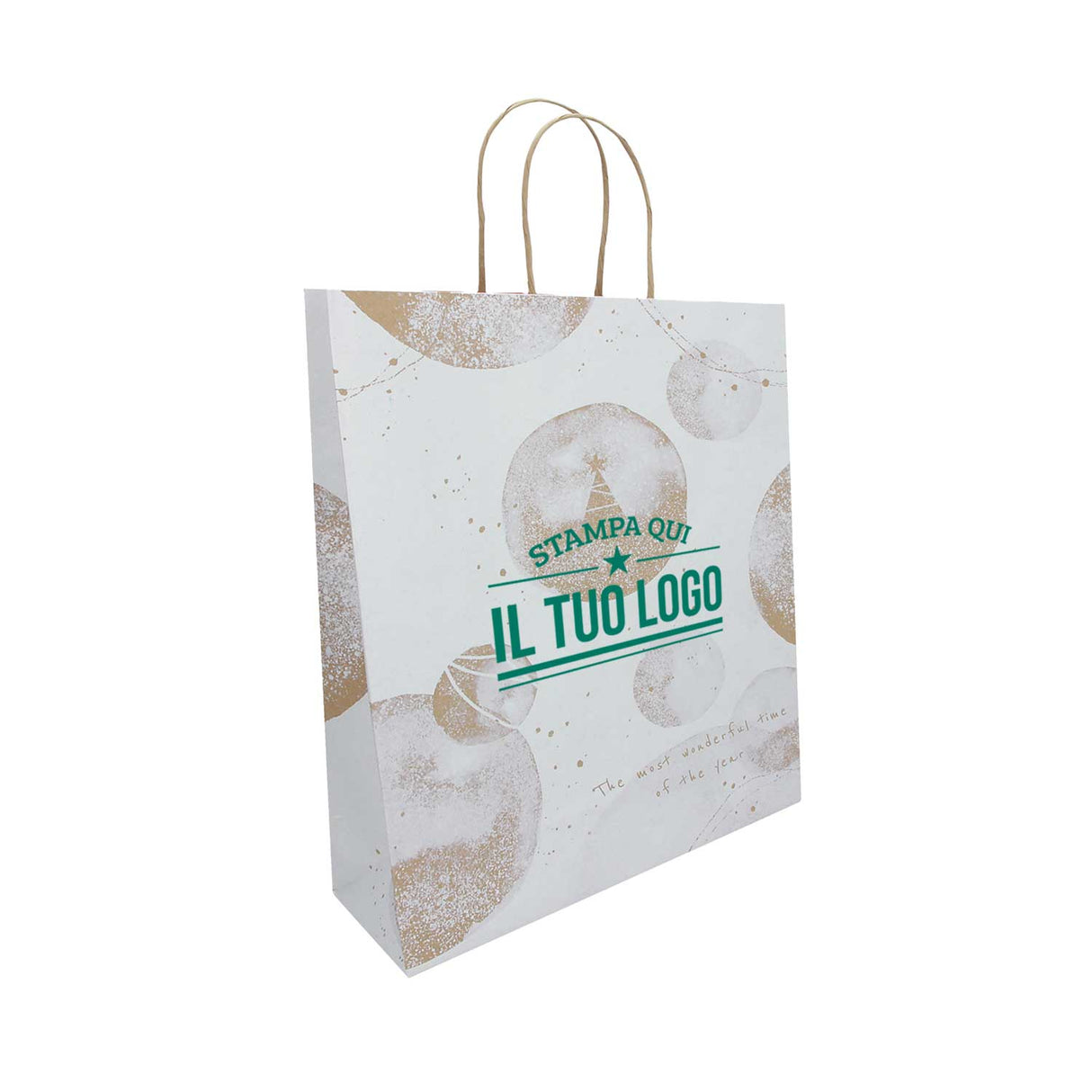 Shopper White Snow Personalizzate Stampa Serigrafica