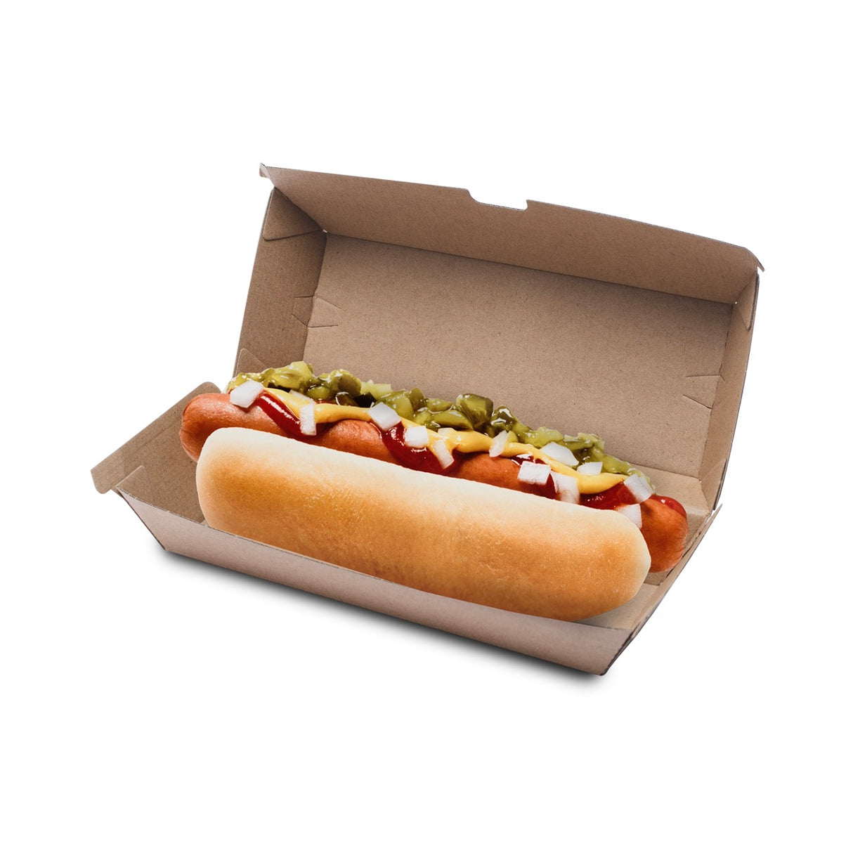 Porta HotDog in Cartone Rinforzato Kraft