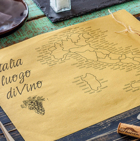 Tovaglietta Cartapaglia Italia di Vino