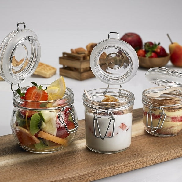 Vasetto in Vetro con Tappo a Chiusura ermetica