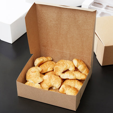 Scatola per Alimenti quadrata kraft Avana