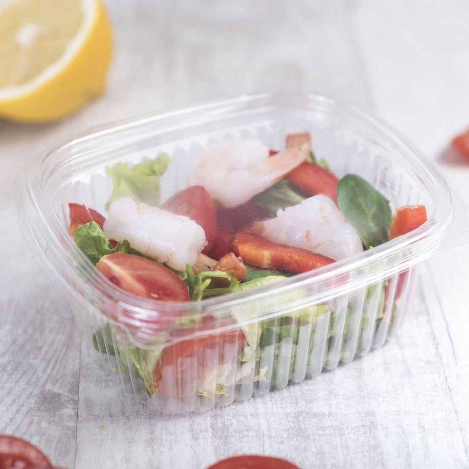 Contenitori di plastica Rettangolari in PET con Coperchio Trasparente