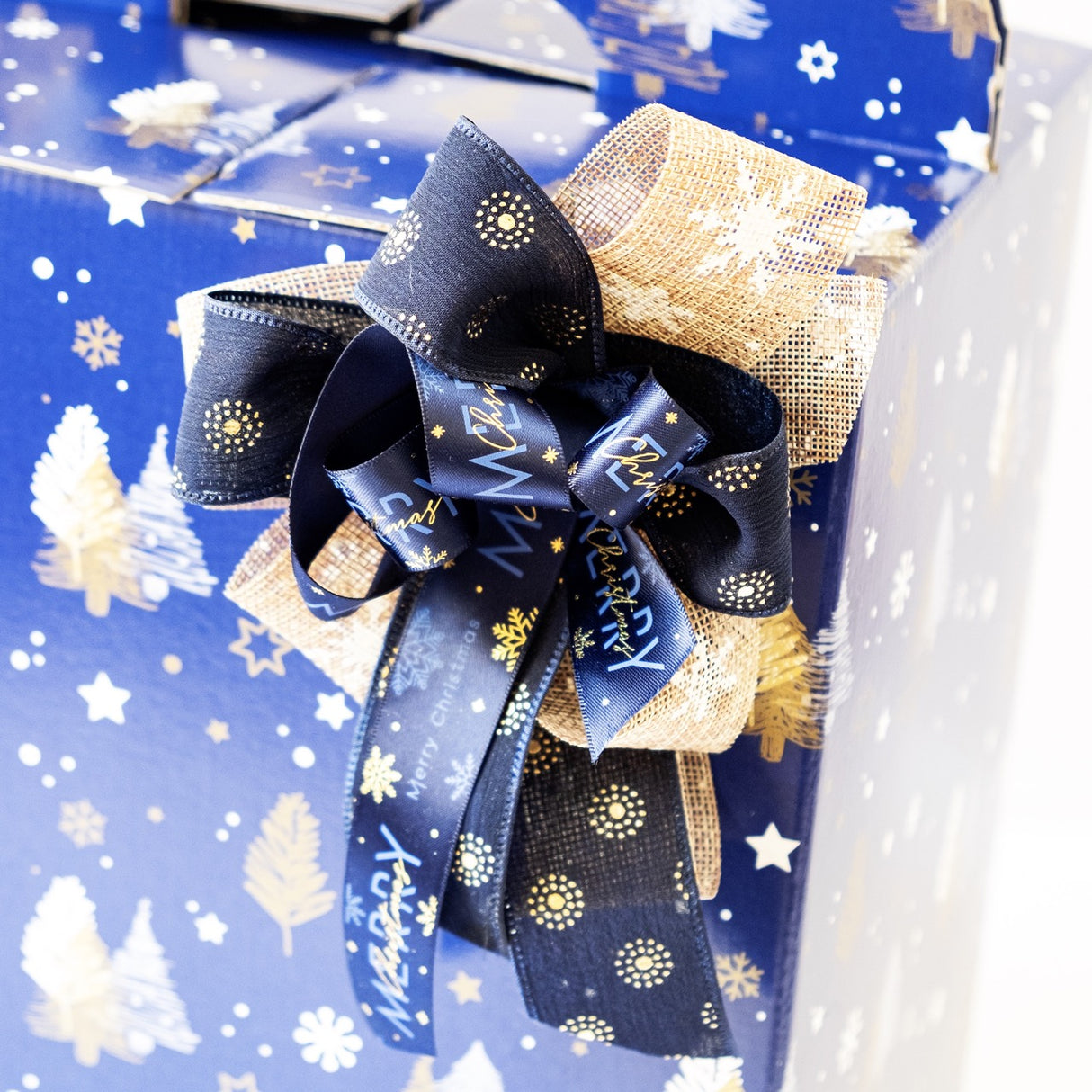 Scatole Regalo Natalizie con Maniglia Alberi Natale