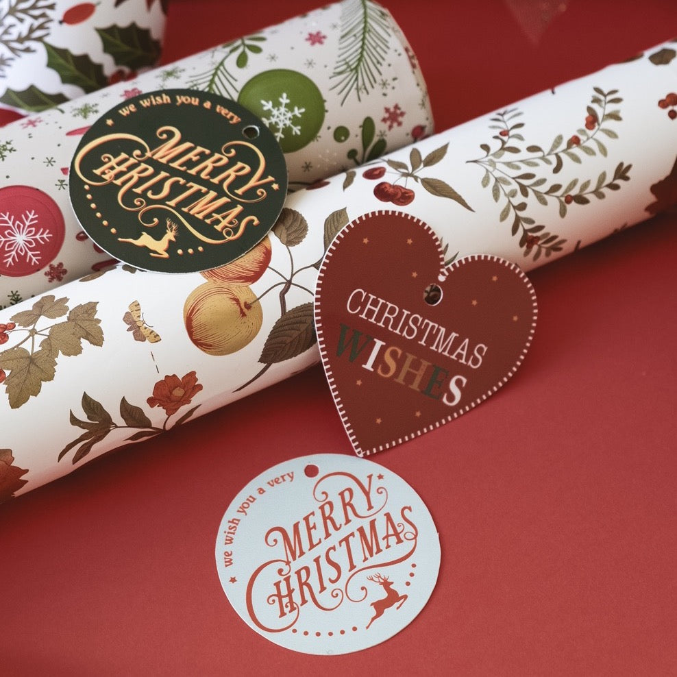 Tag Cuore Rosso Christmas Wishes