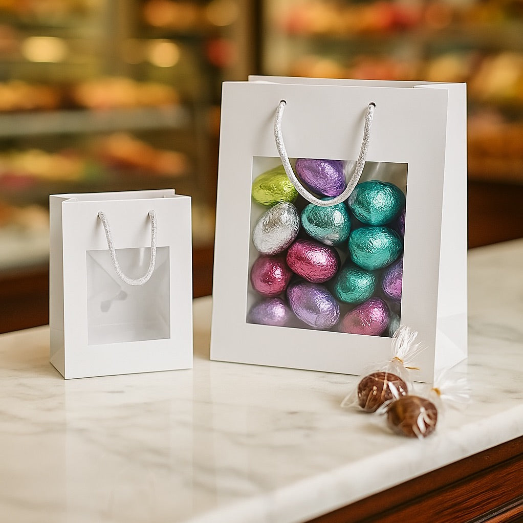 Shopper Carta Lusso con vetrina