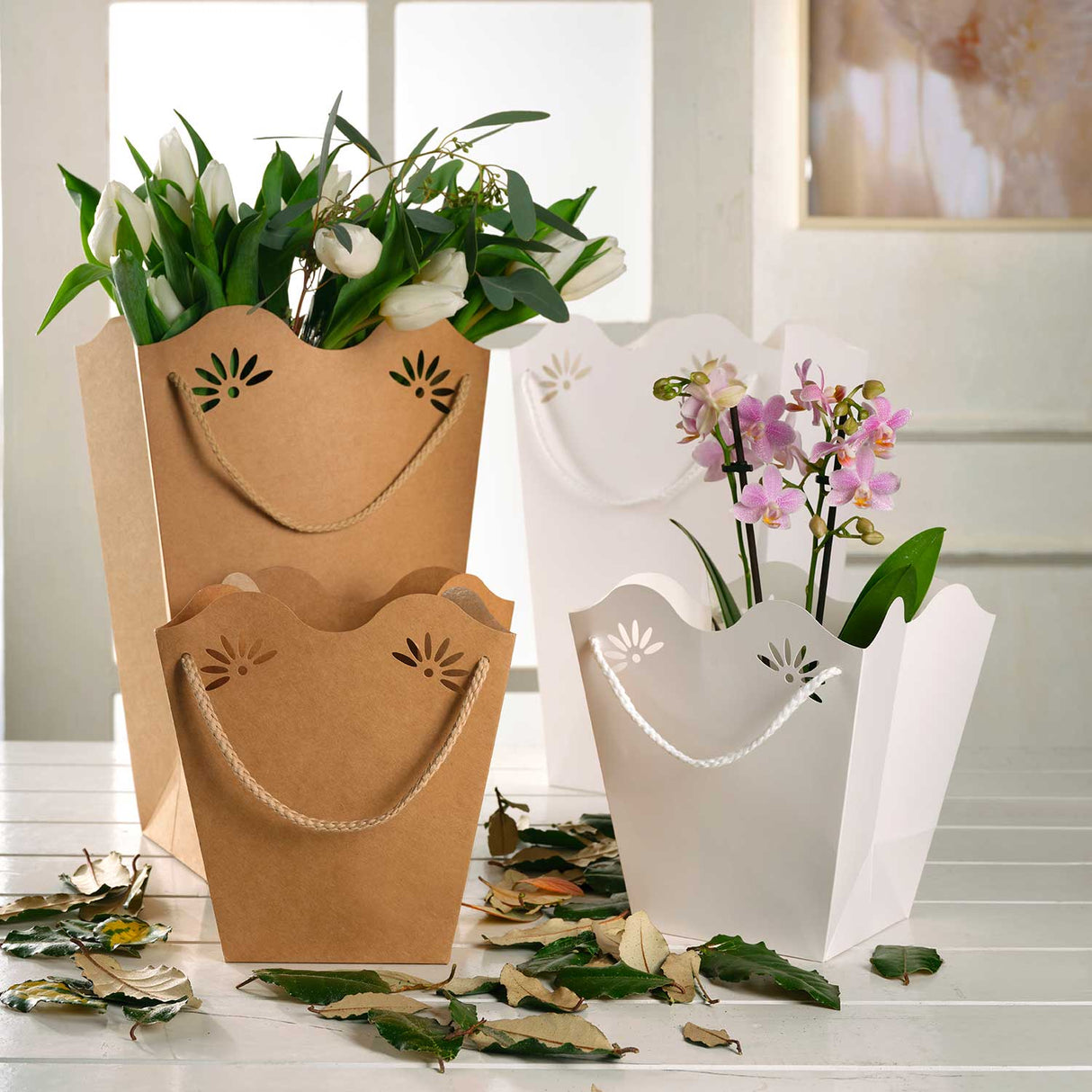 Shopper per piante 210gr con interno PE