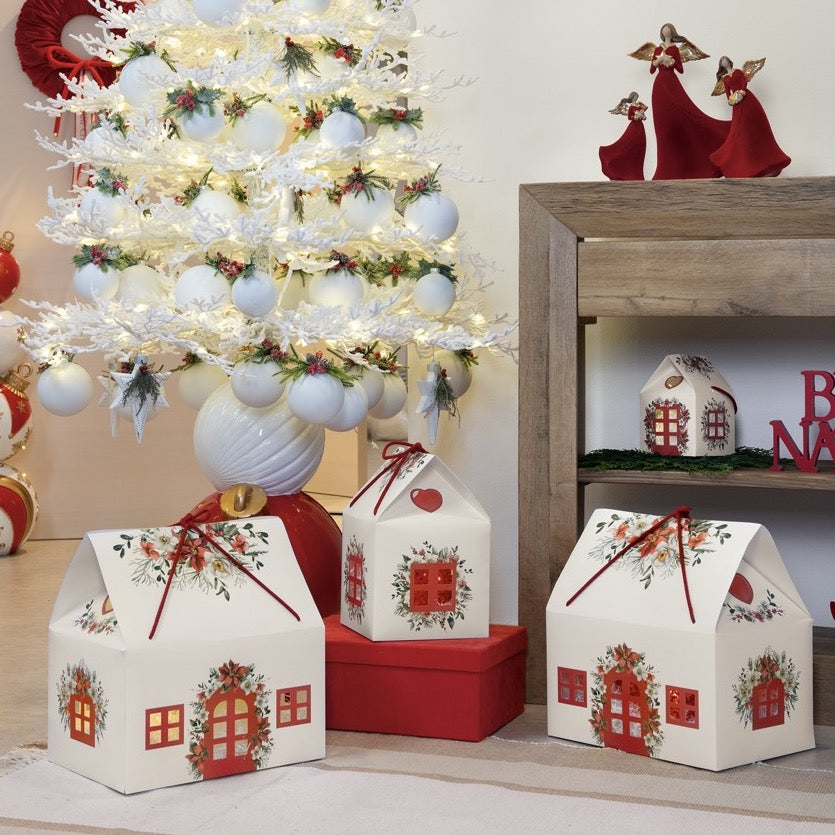 Scatole Casetta Stella di Natale
