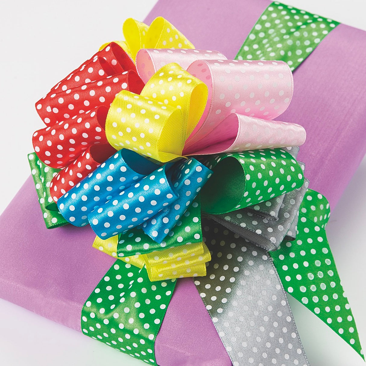 Nastro Doppio Raso Pois