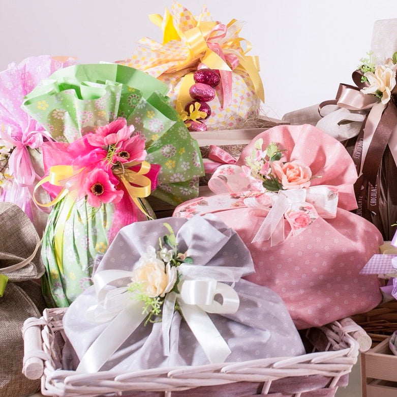 Sacchetto Portacolomba Fiorellini Naturale