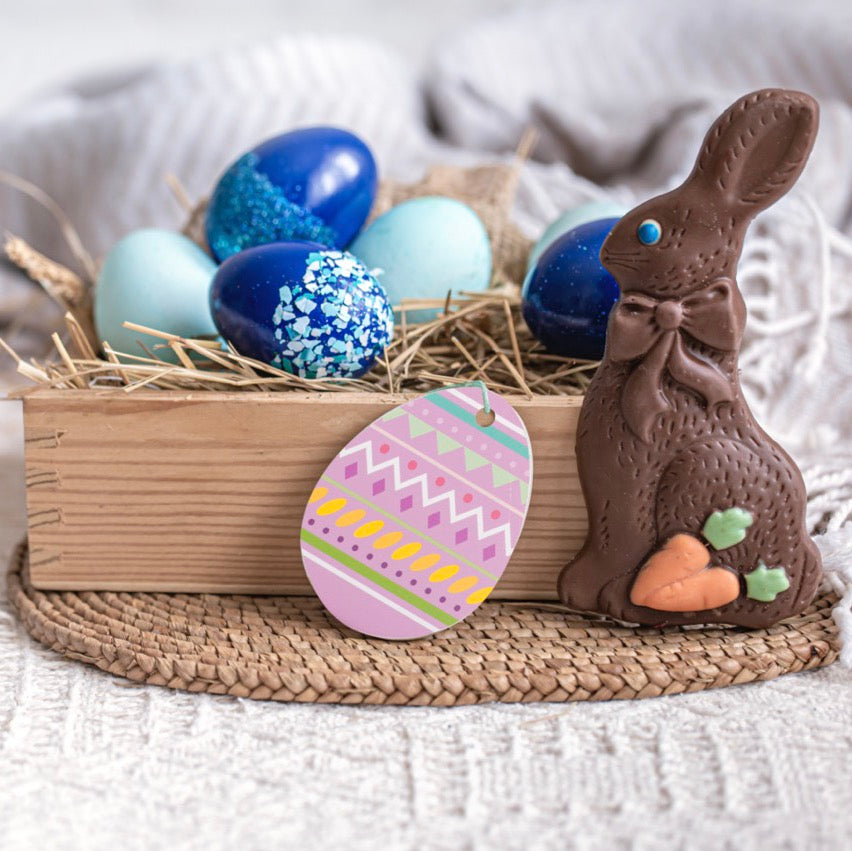 Tag Uovo Pasqua Formato Grande Mix Colori