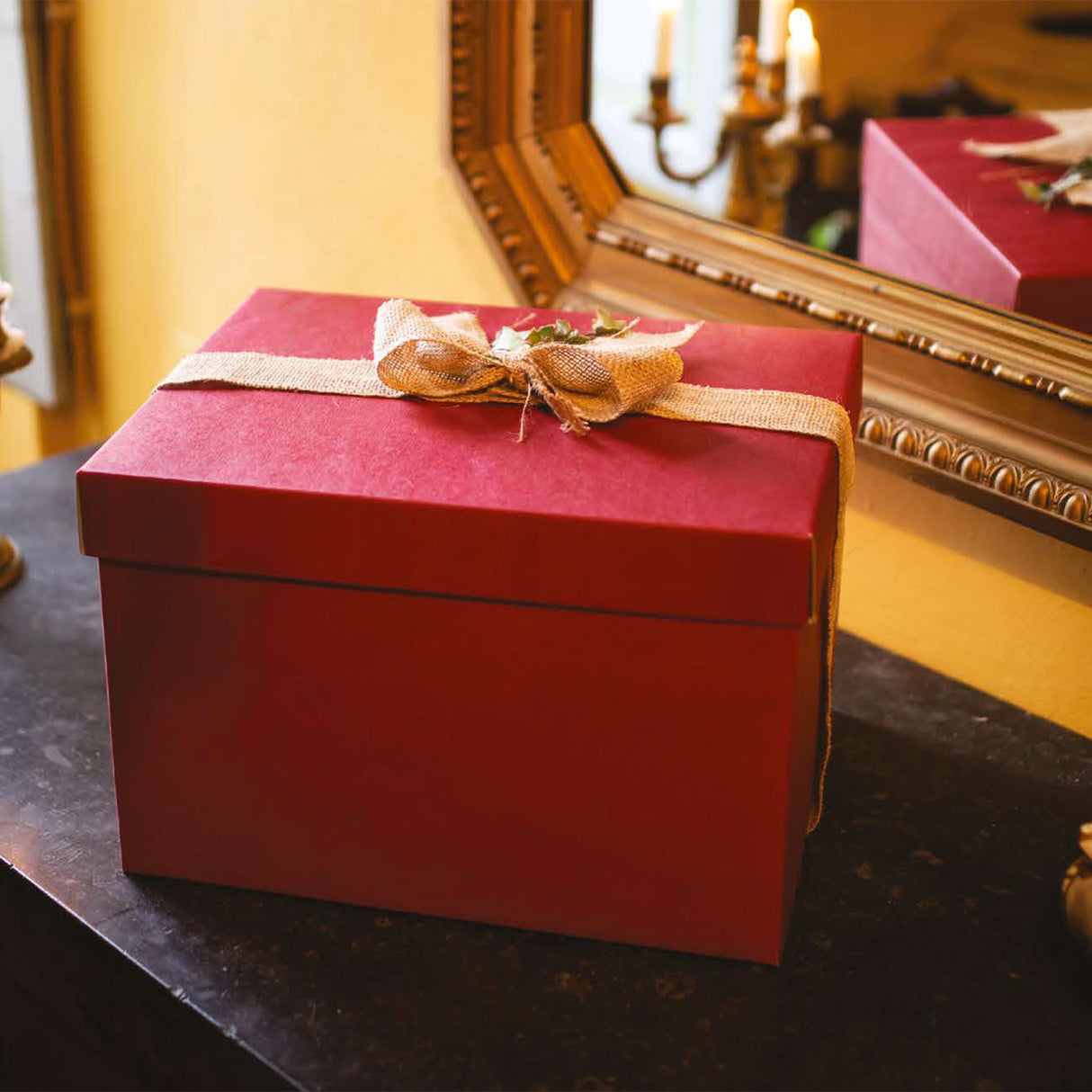 Scatole Regalo Rettangolari Fondo e Coperchio Rosso