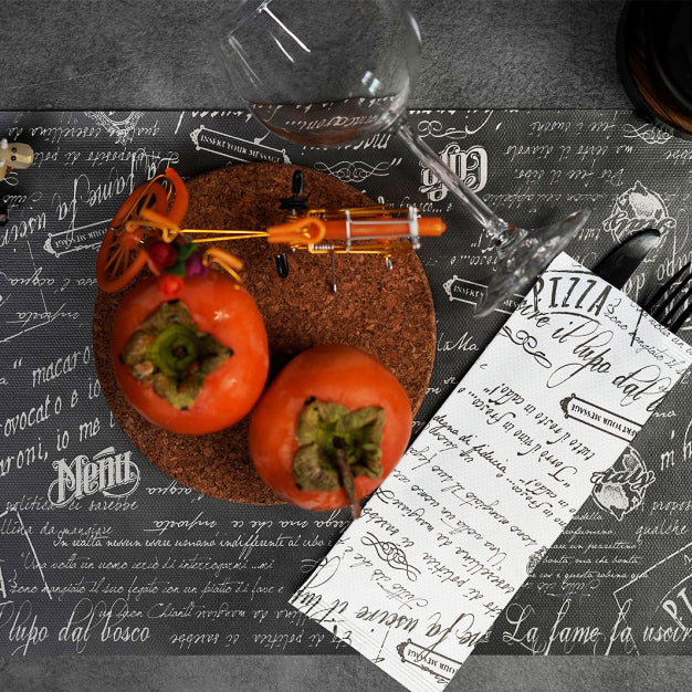 Busta Portaposate con Tovagliolo Vintage