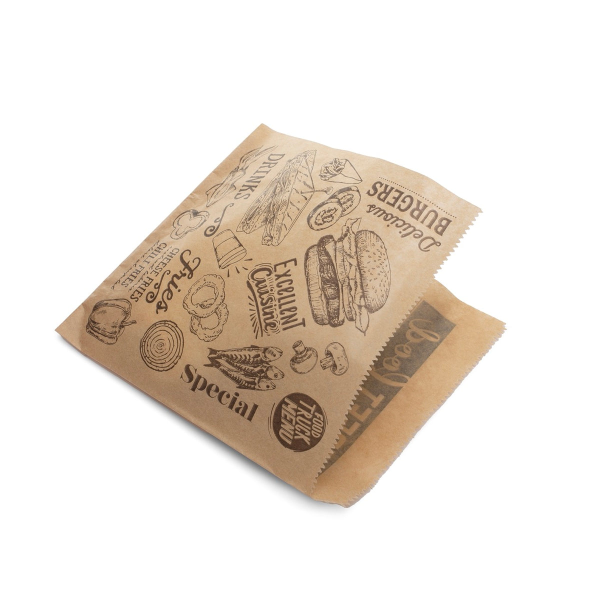 Sacchetto Porta Panino Aperto su Due Lati Stampato