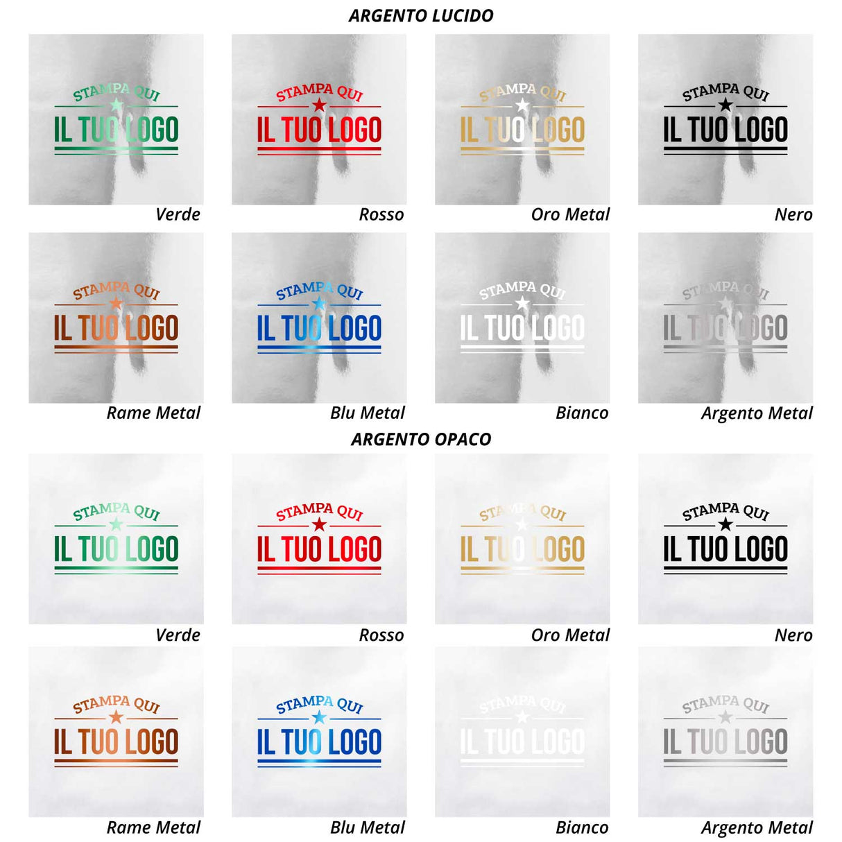 Etichette Quadrate Personalizzate