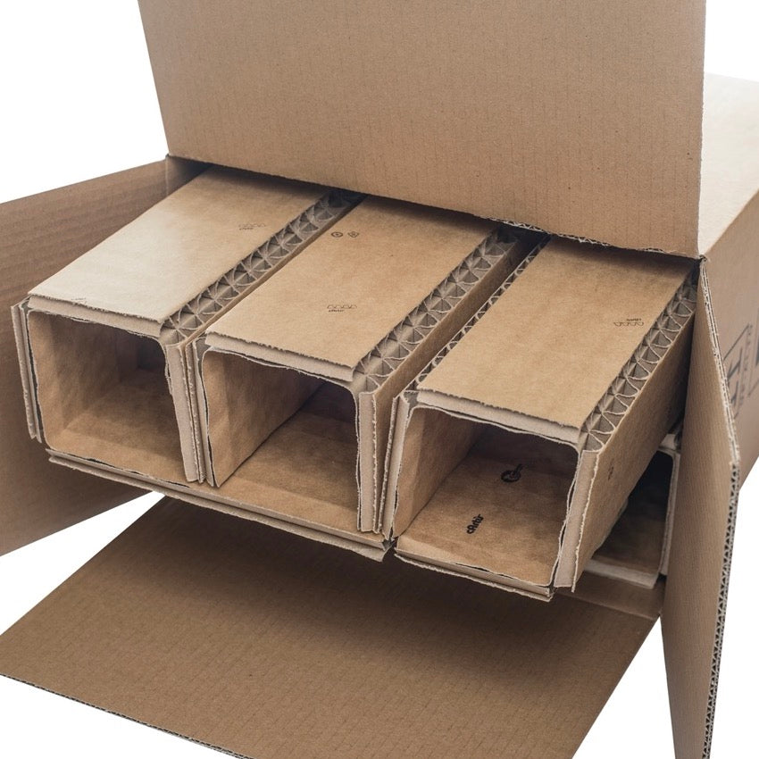 Scatola Spedizione Bottiglie Easy Avana