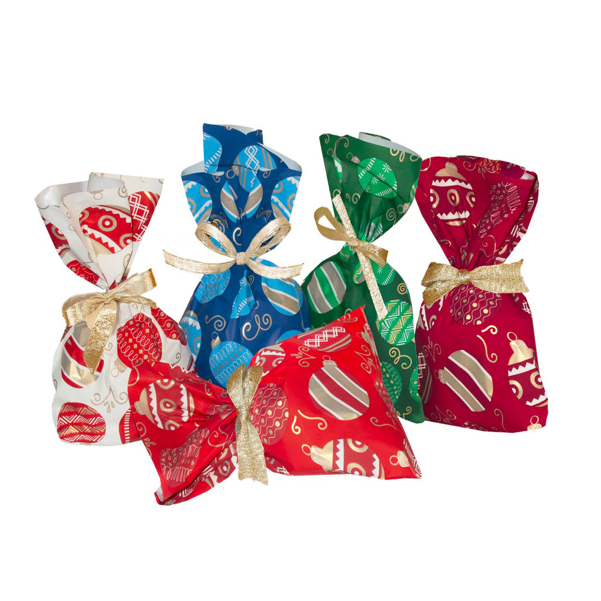 Buste Regalo Palline di Natale Mix 40 my.
