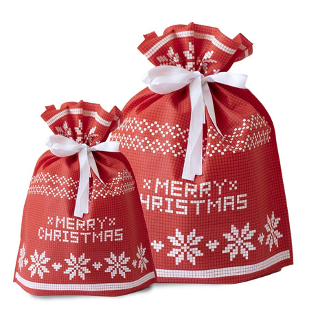 Sacchetto Tnt con Tirante Wool & Merry Christmas