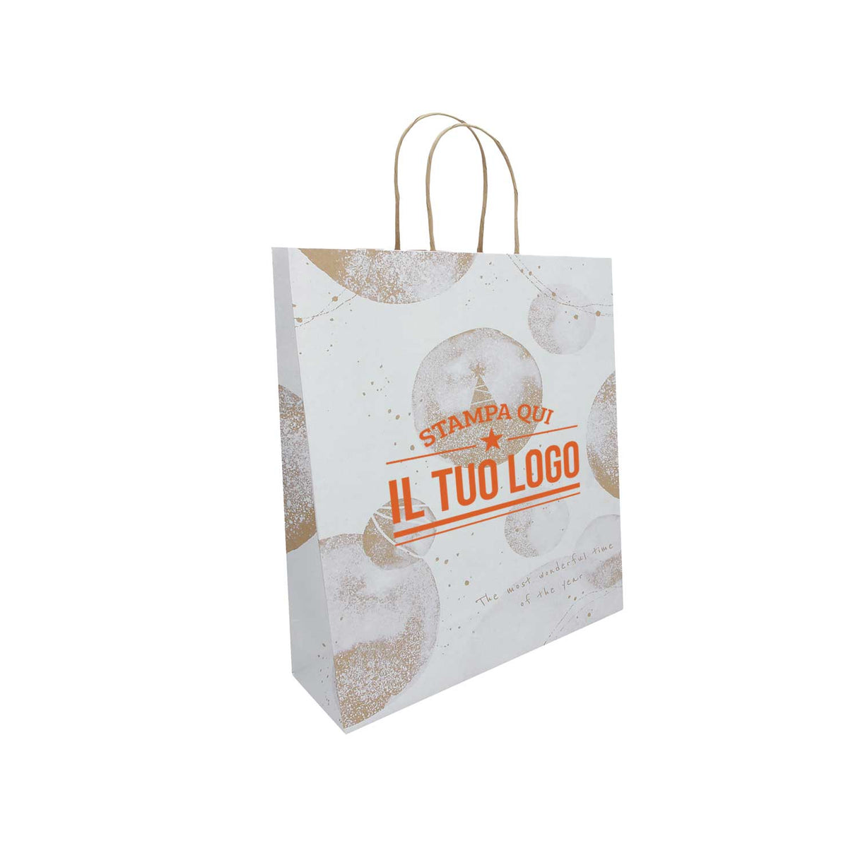 Shopper White Snow Personalizzate Stampa Serigrafica
