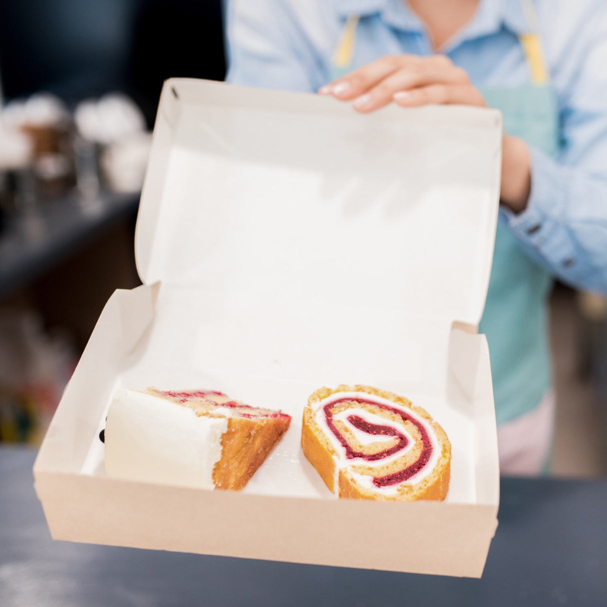 Scatola Rettangolare Kraft per Alimenti