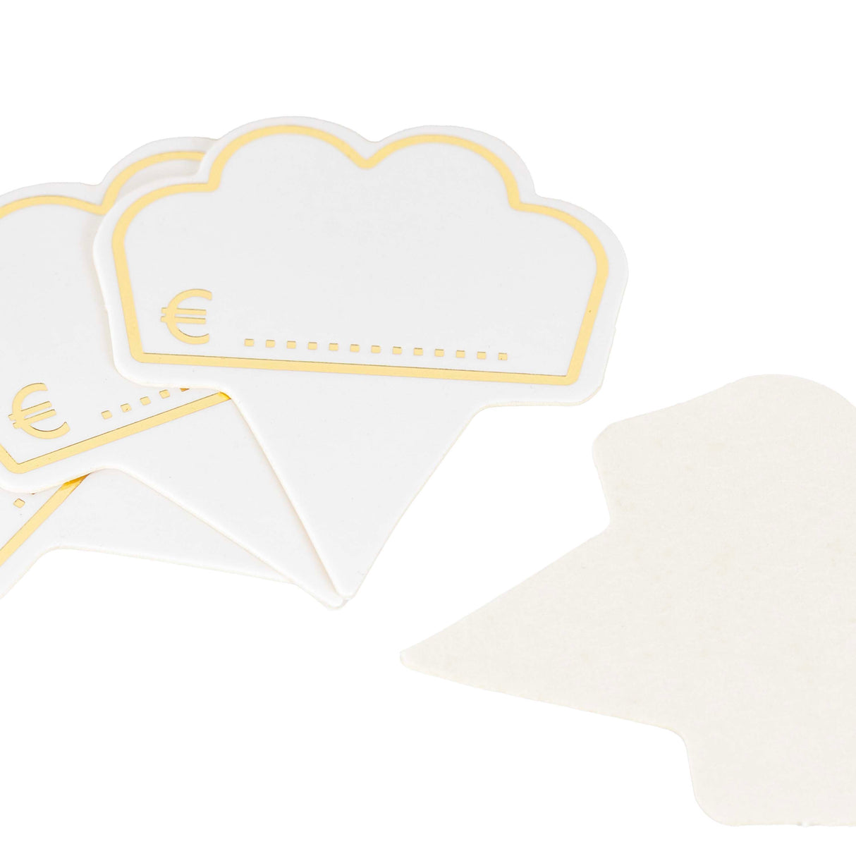 Segnaprezzo plastificati bianco e marrone