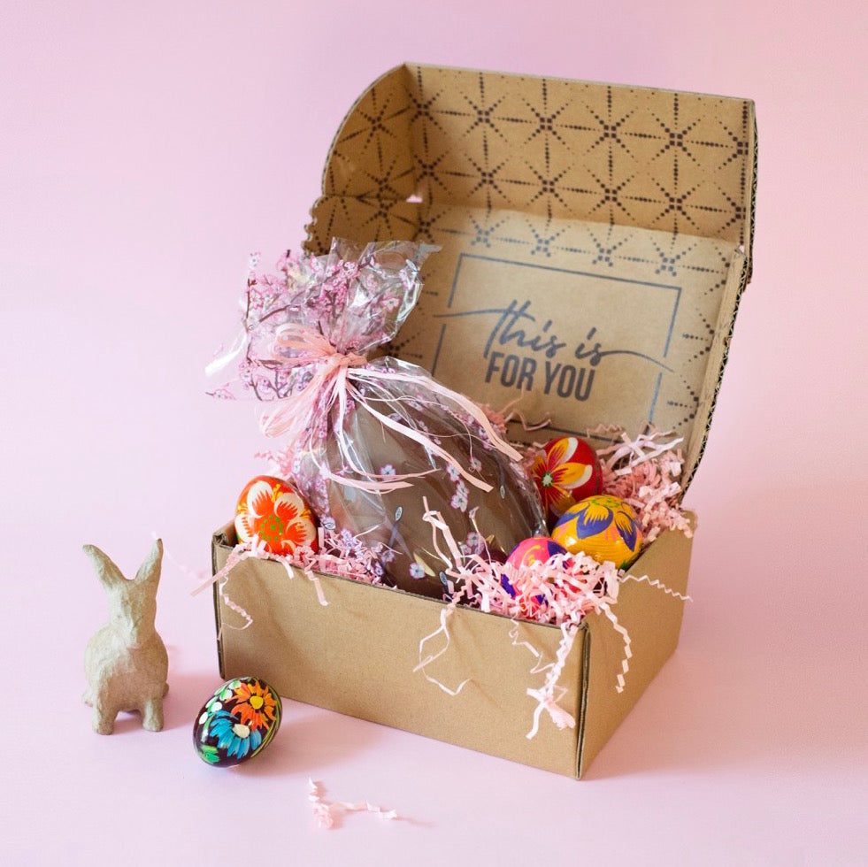 Scatola E-commerce con scritta interna