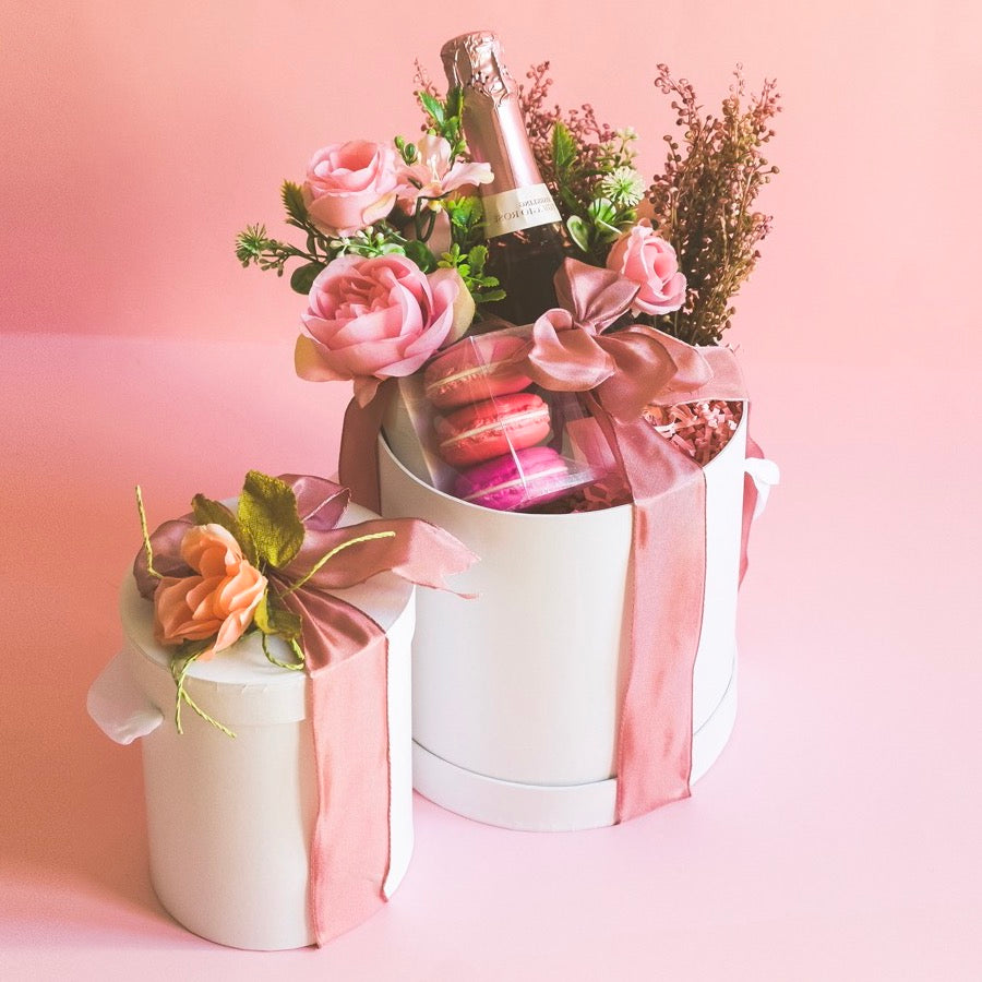 Set 2 Cappelliere con interno in PET e Manici in Nastro