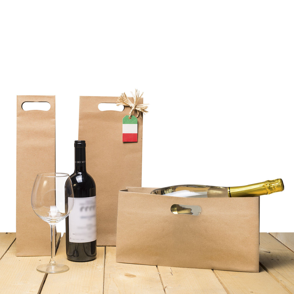 Shopper Natural Edition con Manico Fagiolo Per Bottiglie