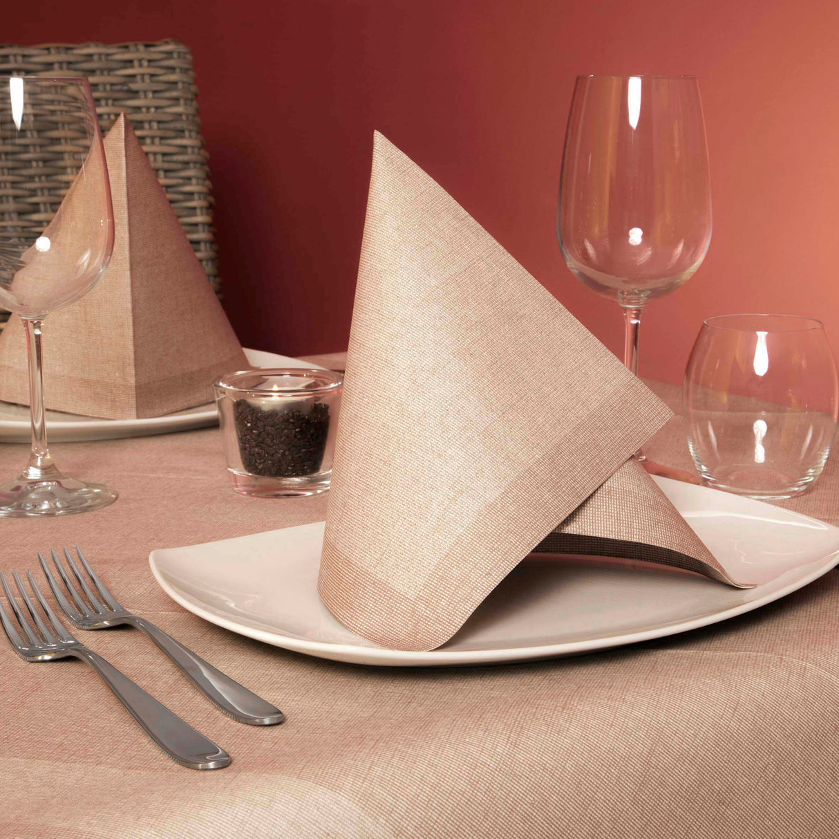 Tovaglia Plus Airlaid Juta Cappuccino