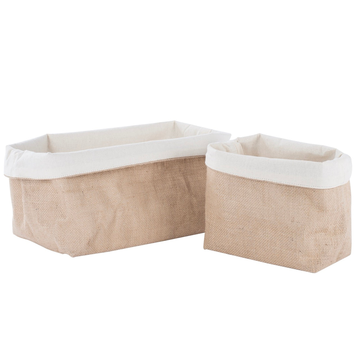 Cestino Morbido di Juta e Cotone Naturale