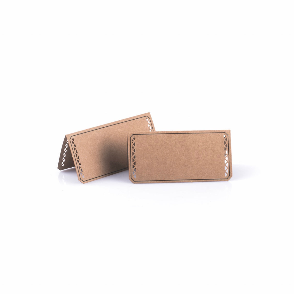 Cartellini Carta Kraft pieghevolii Avana