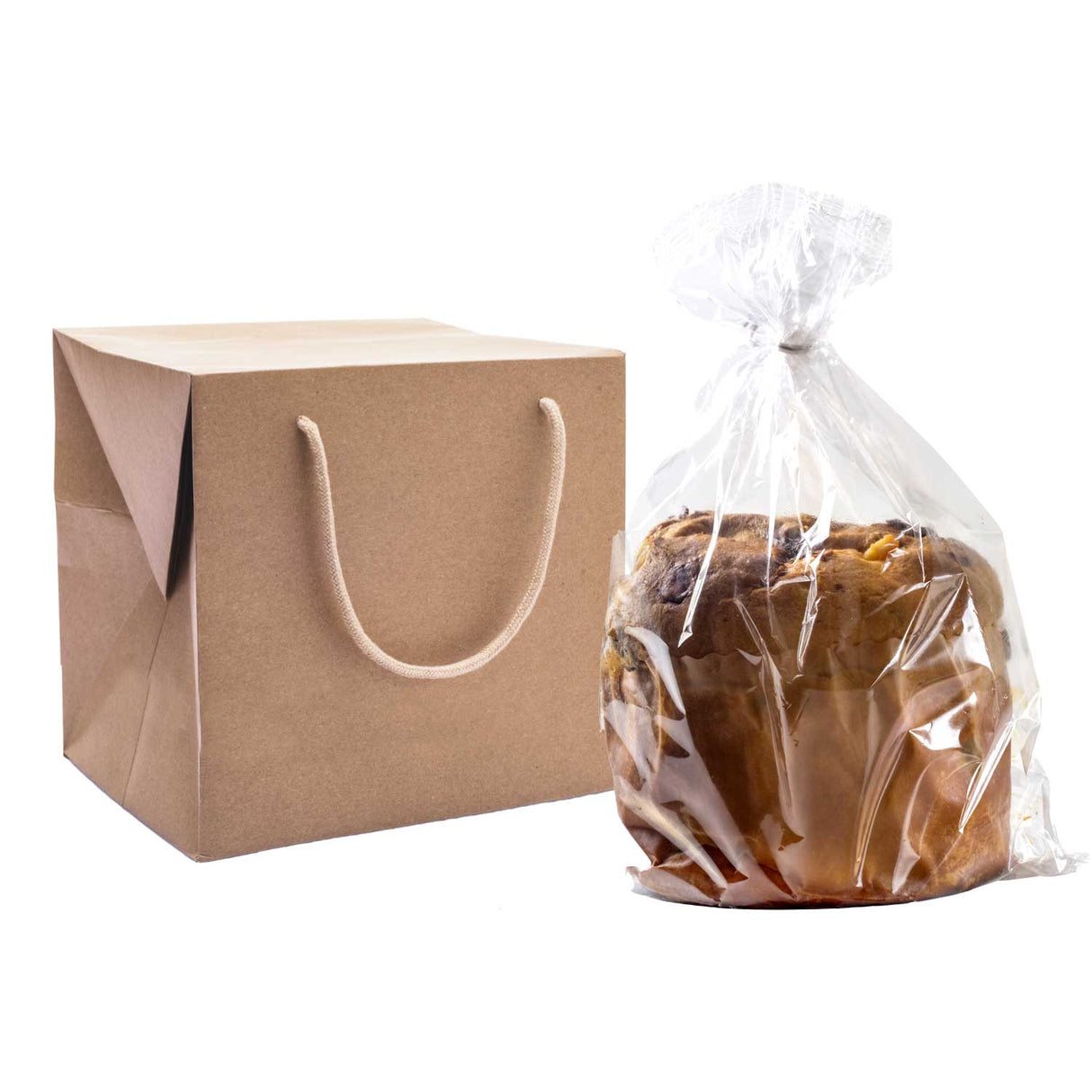 Bag Box Portapanettone Kraft Avana