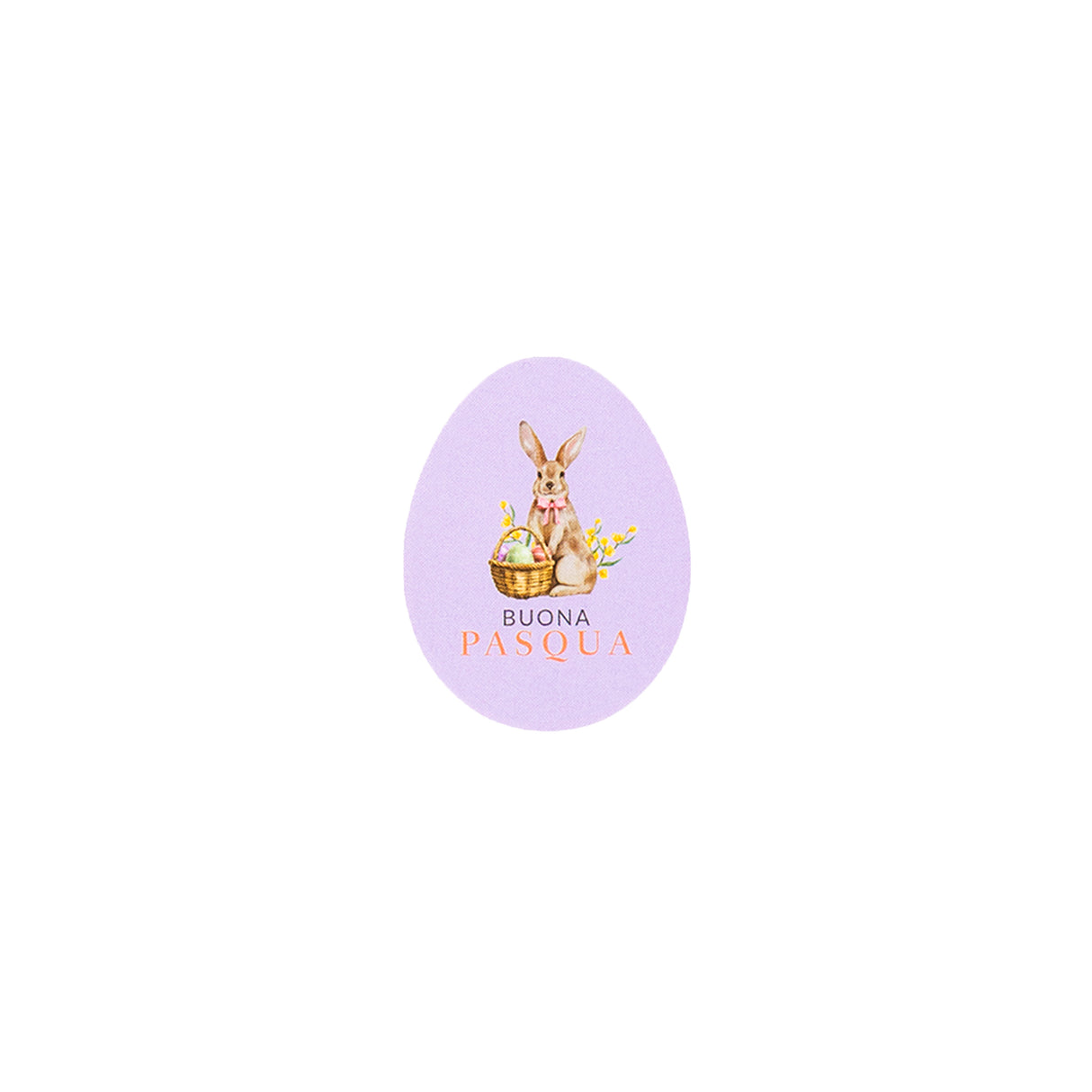 Etichette Buona Pasqua con Coniglio Mix cm 3x4