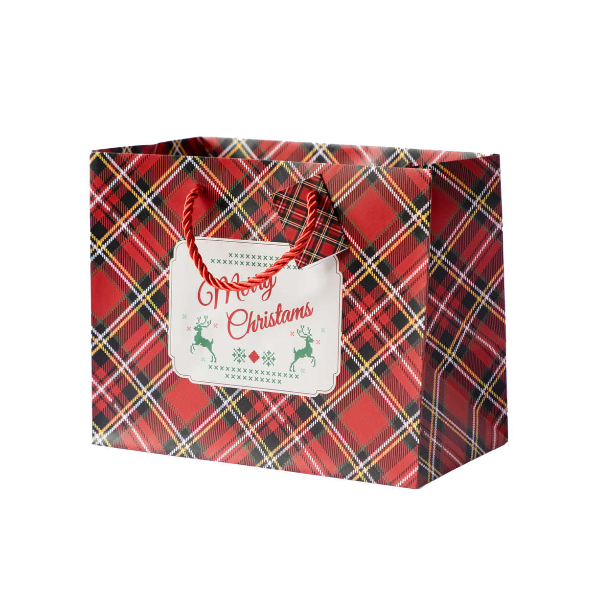 Buste Shopper Natalizie Carta Tartan