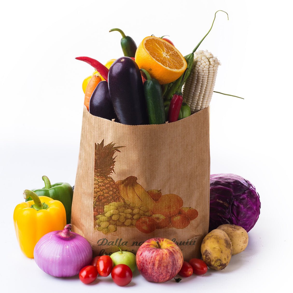 Sacchetti Ortofrutta Carta Avana Millerighe