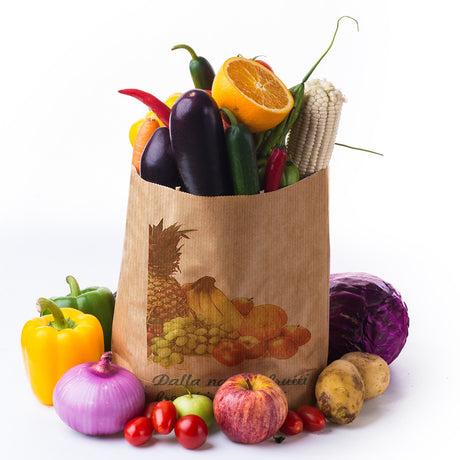 Sacchetti Ortofrutta Carta Avana Millerighe