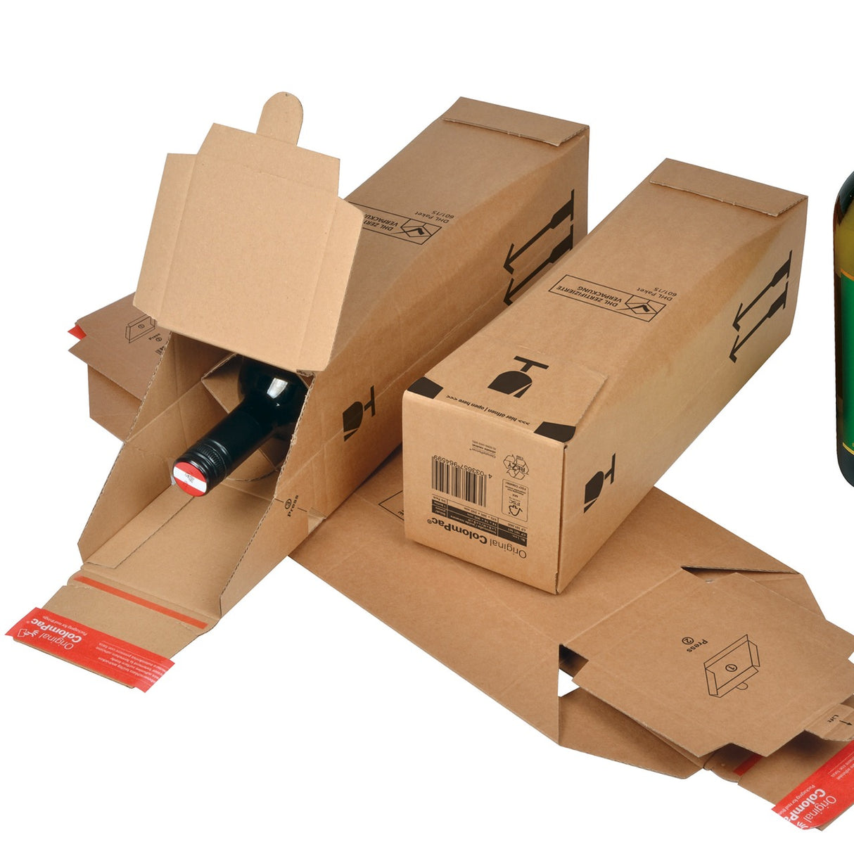 Scatola Spedizione Bottiglia Bordolese ColomPac® Avana
