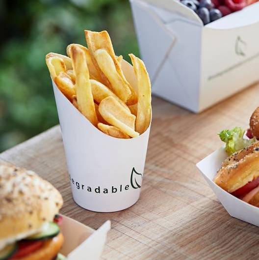 Bicchiere per Fritti in Cartoncino e PLA Bio