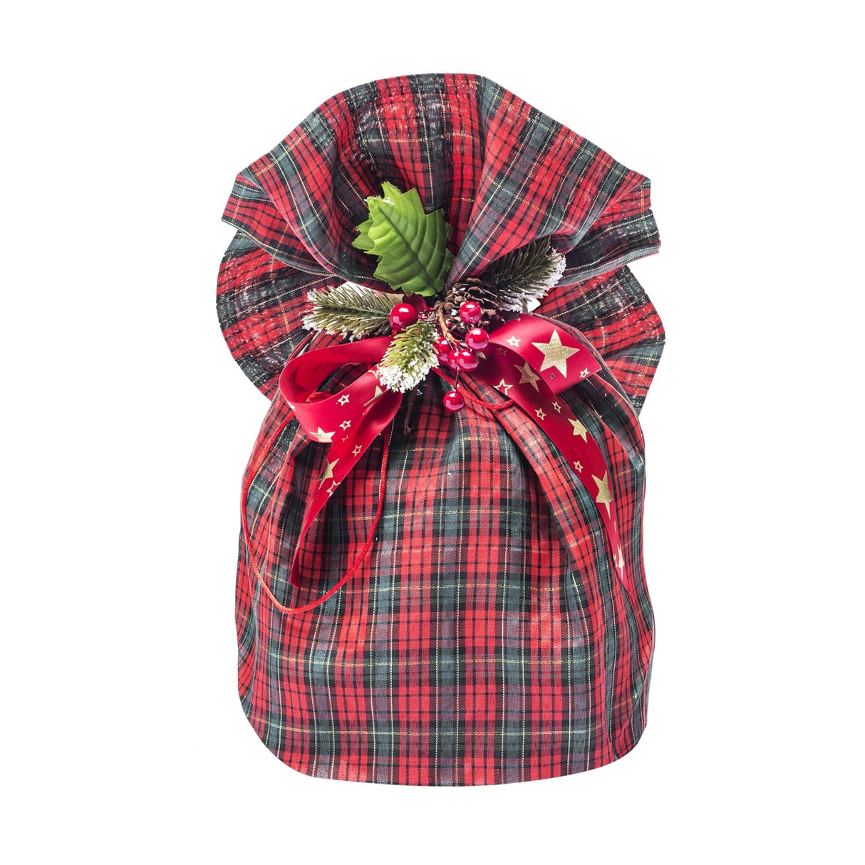 Sacco Portapanettone Tessuto Scozzese