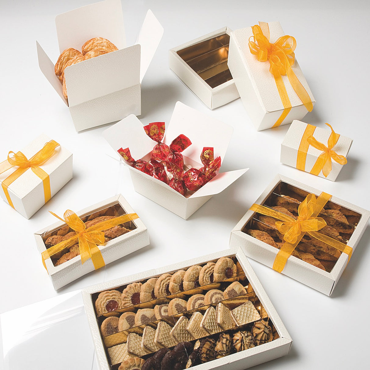 Scatole per Praline e Cioccolatini con Separatore interno Oro