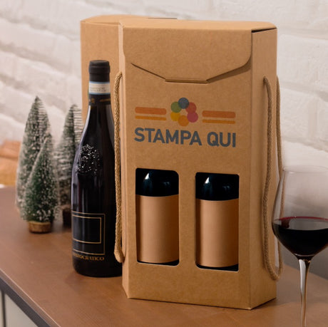 Scatola Portabottiglie Segreto Esagono Personalizzata a Colori