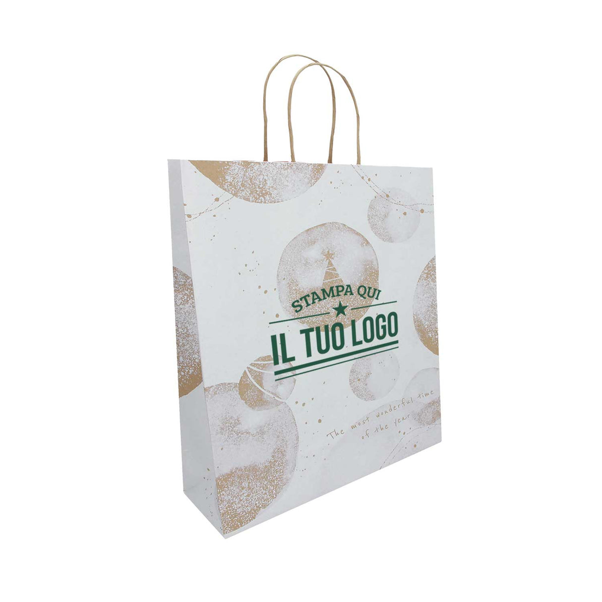 Shopper White Snow Personalizzate Stampa Serigrafica