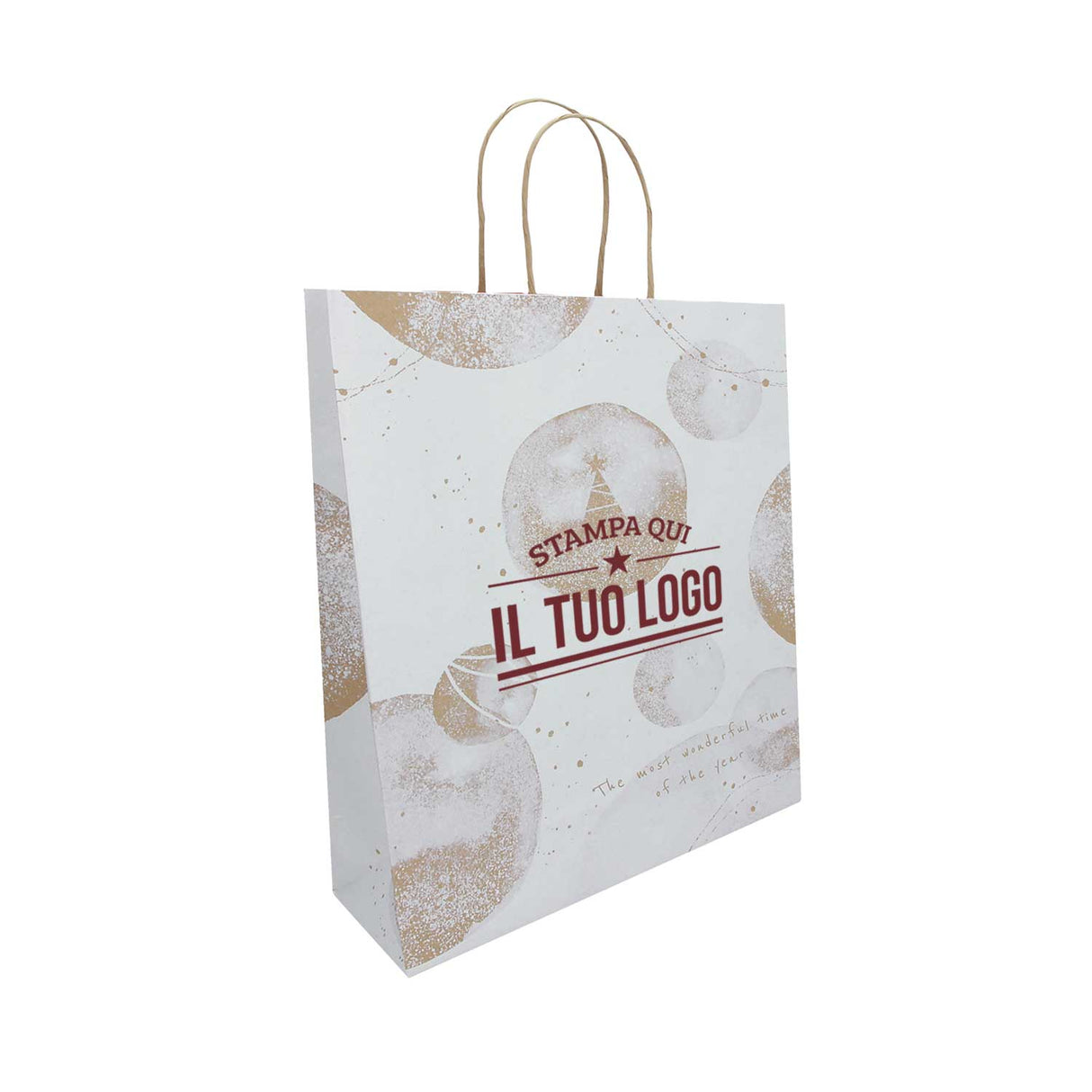 Shopper White Snow Personalizzate Stampa Serigrafica