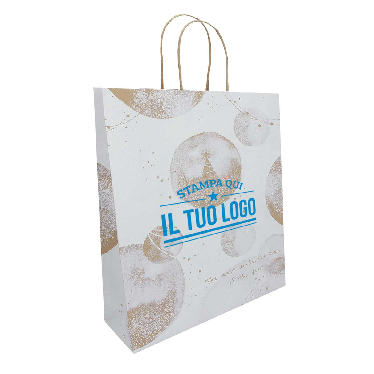 Shopper White Snow Personalizzate Stampa Serigrafica