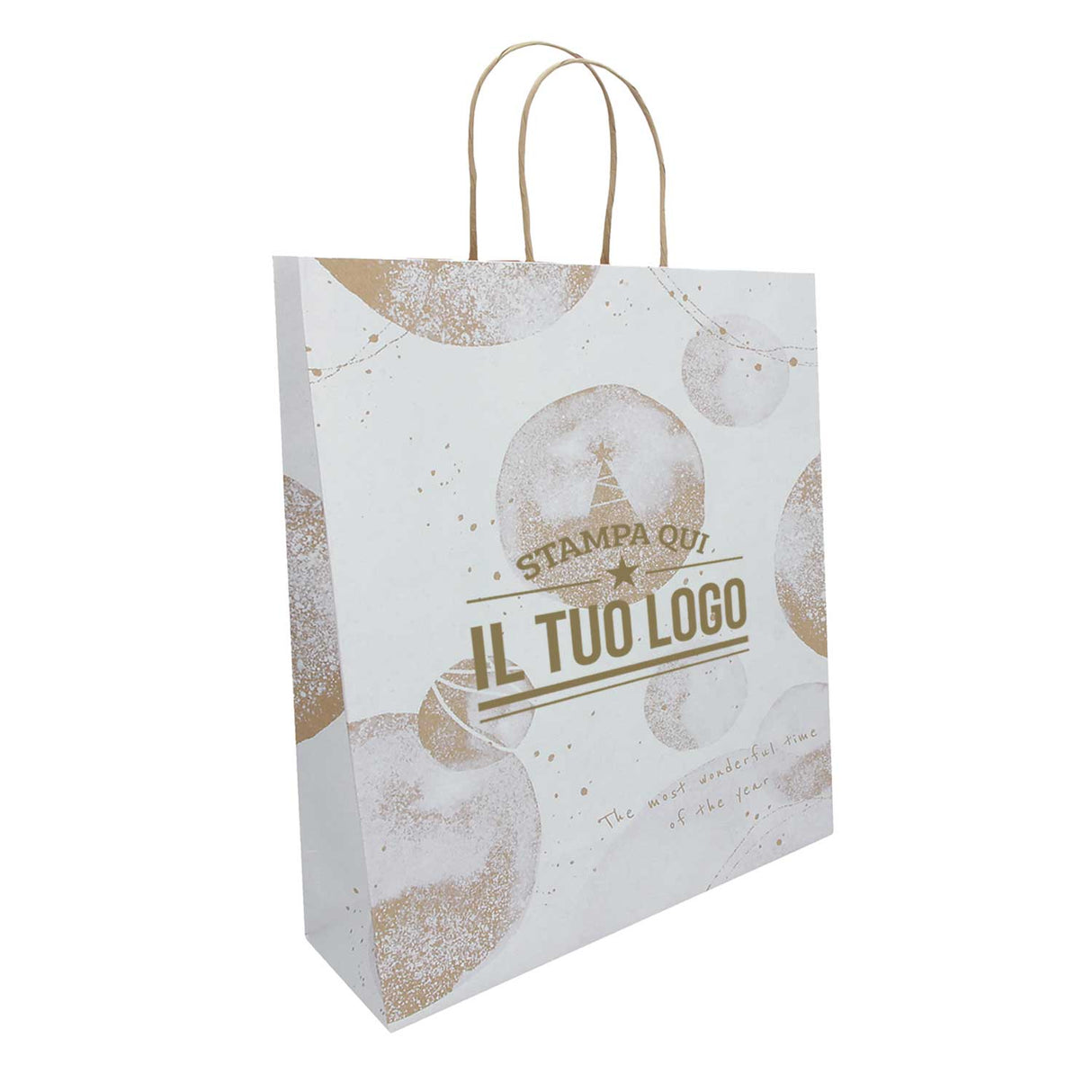 Shopper White Snow Personalizzate Stampa Serigrafica