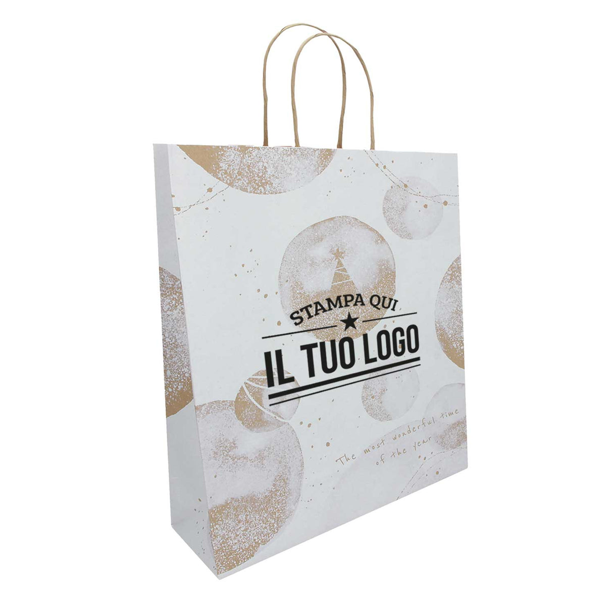 Shopper White Snow Personalizzate Stampa Serigrafica
